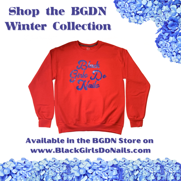 BGDN Logo Sweatshirt Red w/ Blue Font